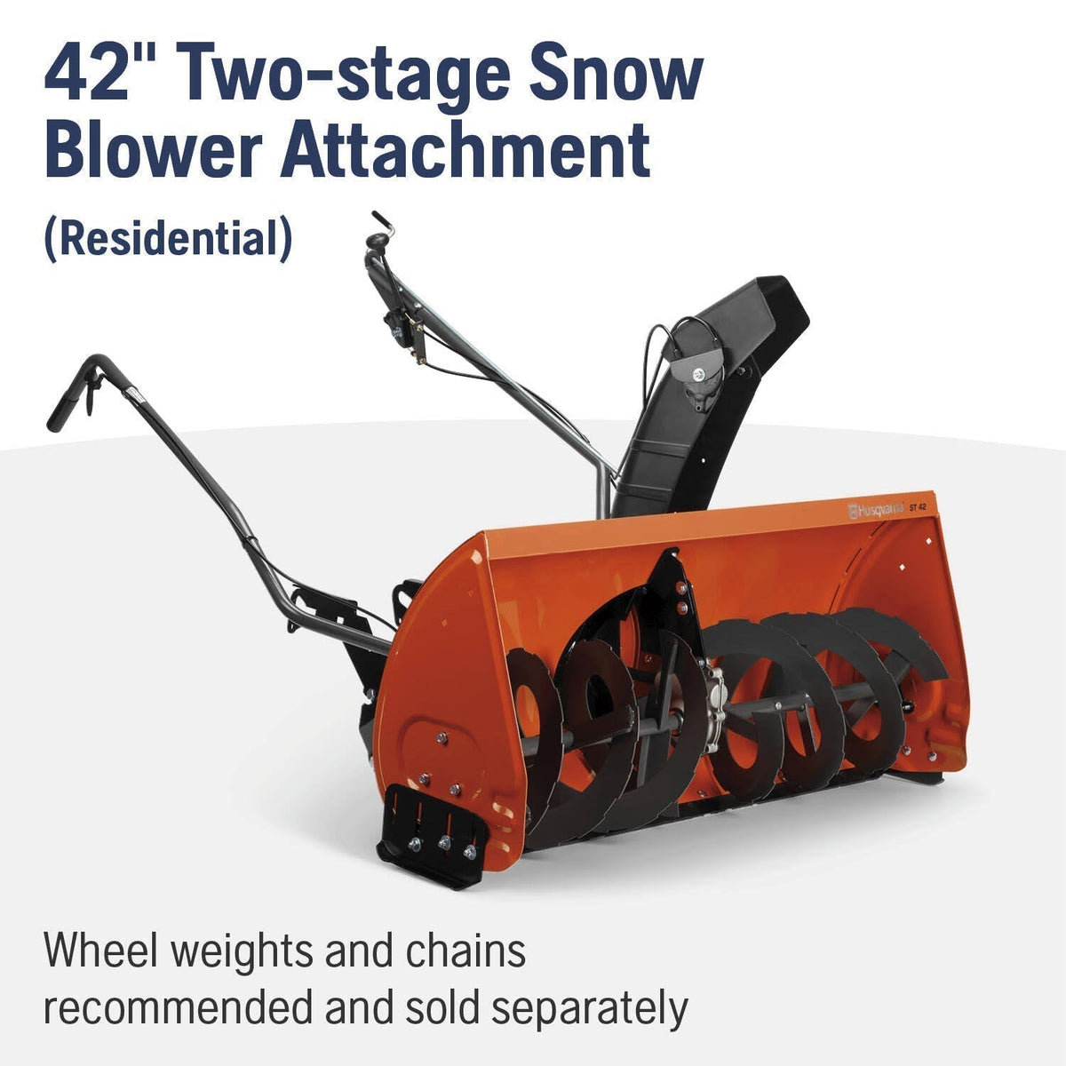 Husqvarna 42" Two Stage Tractor Mount Snow Blower