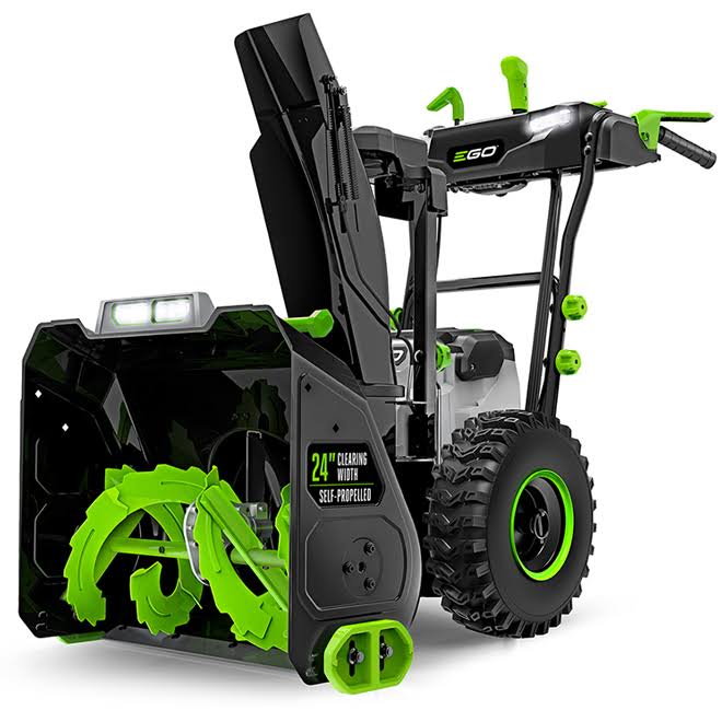 Ego Power+ Snow Blower 24" Self Propelled 2 Stage with Four 10 Ah Batteries