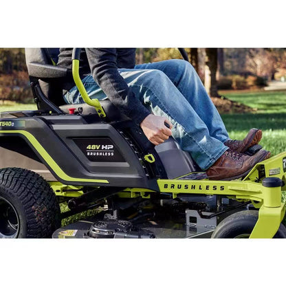 Ryobi 48V Brushless 54 in. 115 Ah Battery Electric Riding Zero Turn Mower