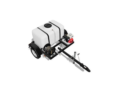 Simpson 95000 3200 PSI 2.8 GPM Cold Water Trailer Pressure Washer System w/ Honda Engine