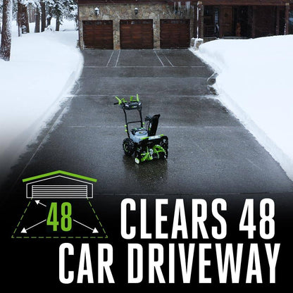 Ego Power+ Snow Blower 24" Self Propelled 2 Stage with Four 10 Ah Batteries