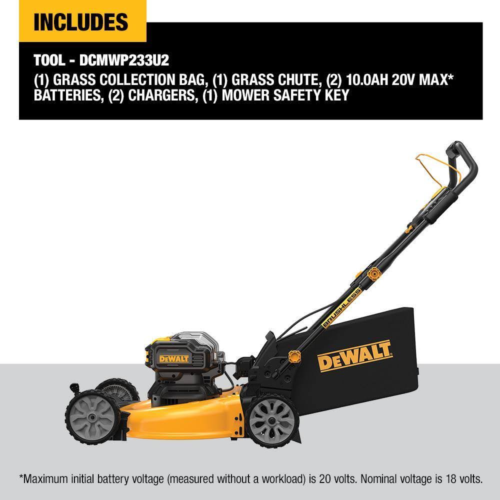 Like New - DEWALT 21.5 in. 20-Volt MAX Lithium-Ion Cordless Battery Walk Behind Push Mower