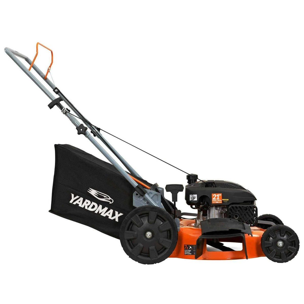 Yardmax - 21 in. 170cc 3-in-1 Gas Walk Behind Push Lawn Mower