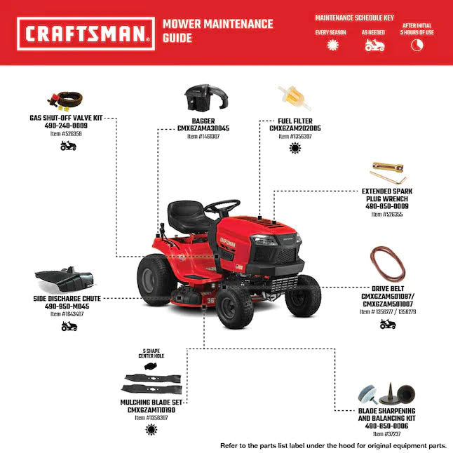 Craftsman T100 36-in 11.5-HP Riding Lawn Mower | CMXGRAM201302