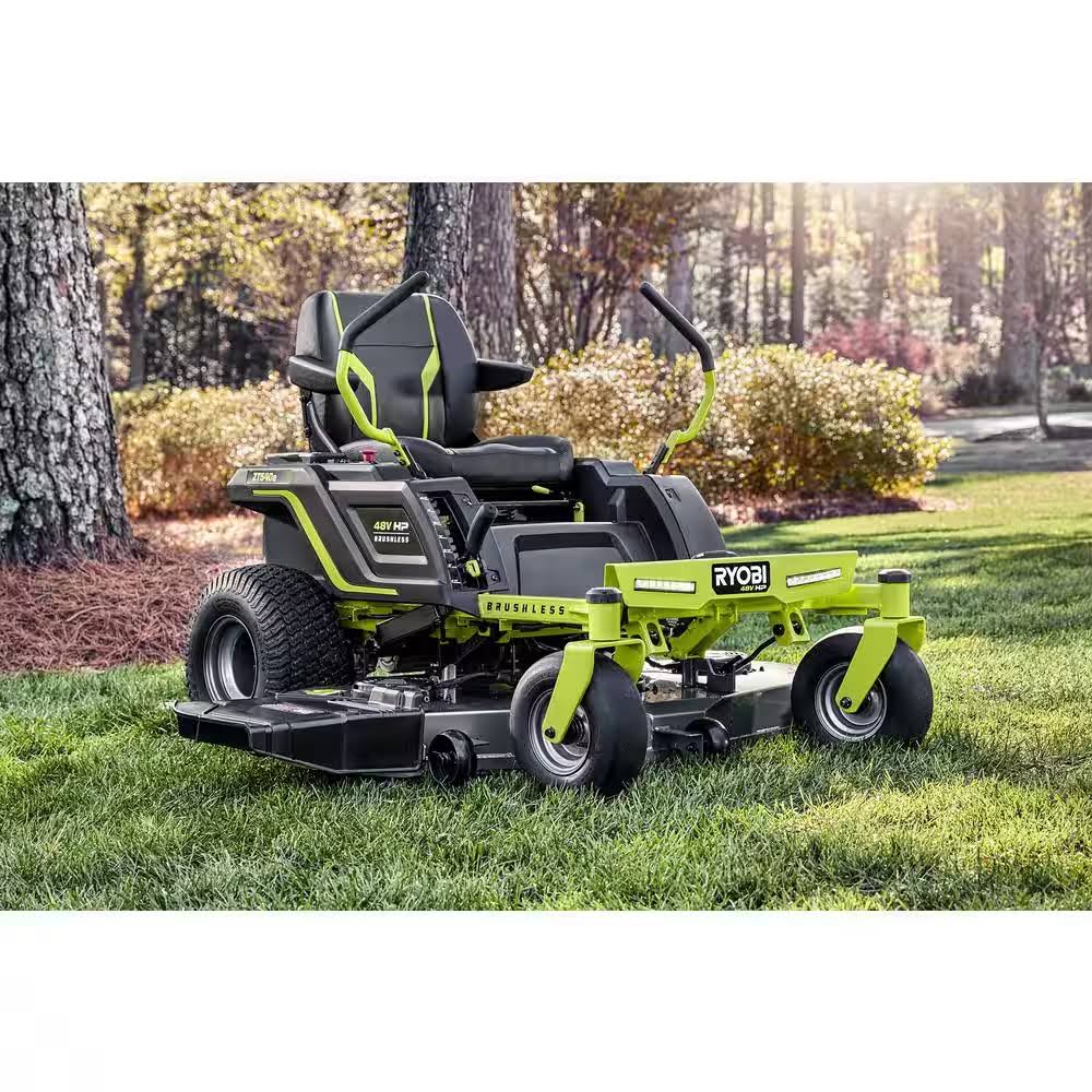 Ryobi 48V Brushless 54 in. 115 Ah Battery Electric Riding Zero Turn Mower