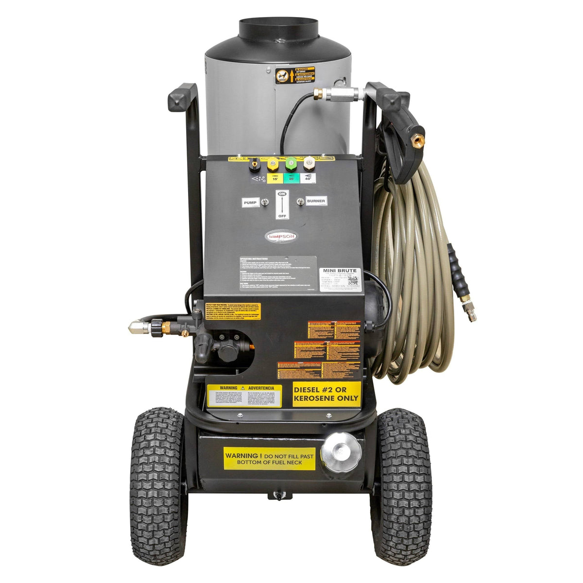 Simpson Mini Brute 1500 PSI 1.8 GPM Hot Water Electric Pressure Washer