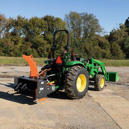 Titan Attachments 4 ft Snow Blower, Category 1, 3 Point PTO Driven, di