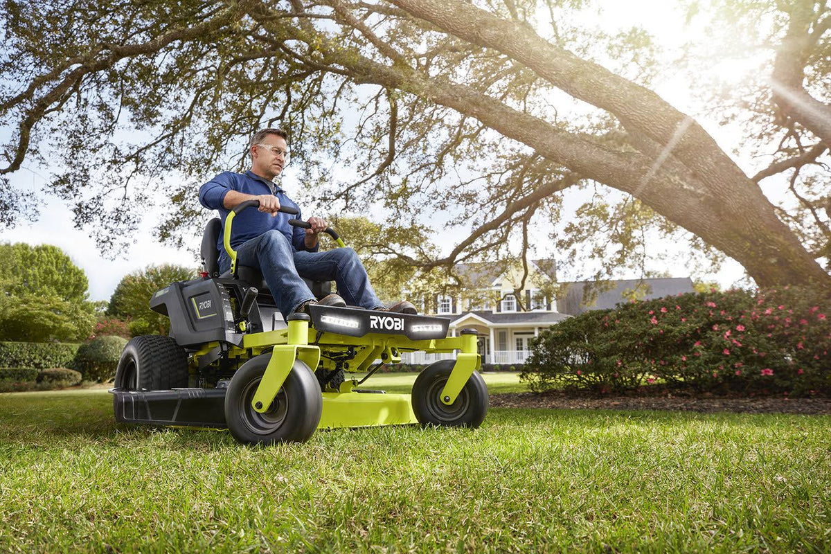 Ryobi 48V Brushless 54 in. 115 Ah Battery Electric Riding Zero Turn Mower