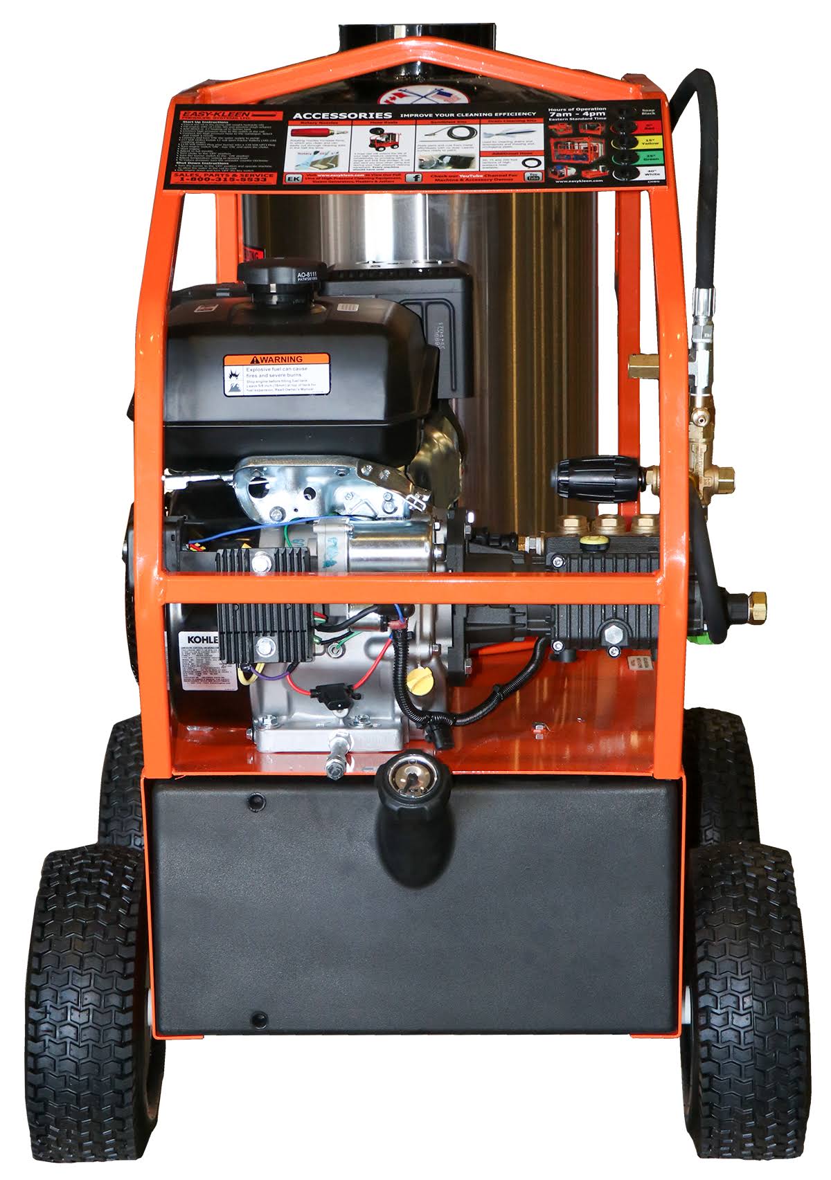 Easy-Kleen Professional 4000 PSI Gas Hot Water Pressure Washer, w/ Electric Start