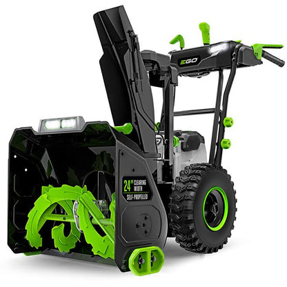 Ego Power+ Snow Blower 24" Self Propelled 2 Stage with Four 10 Ah Batteries